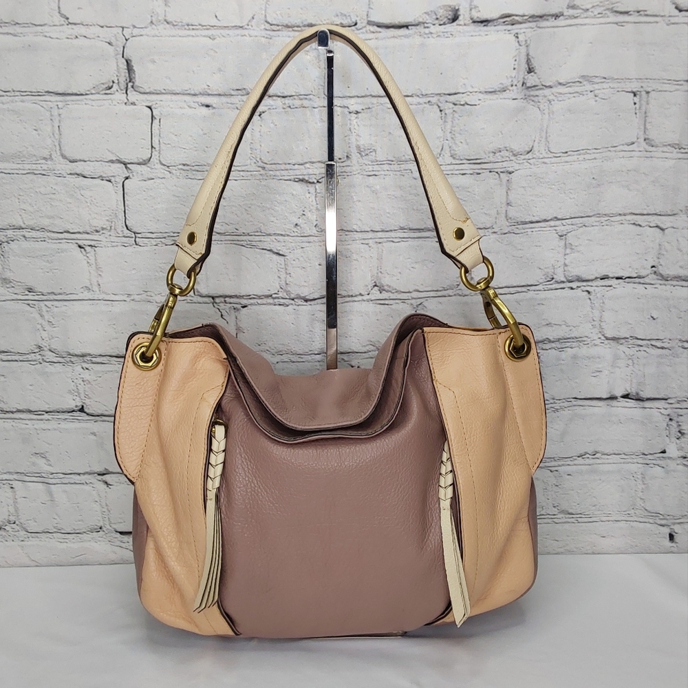 'OŔYANY' SUPLE LEATHER SHOULDER BAG  SLOUCHY STYLE ANTIQUE BRASS HARDWARE